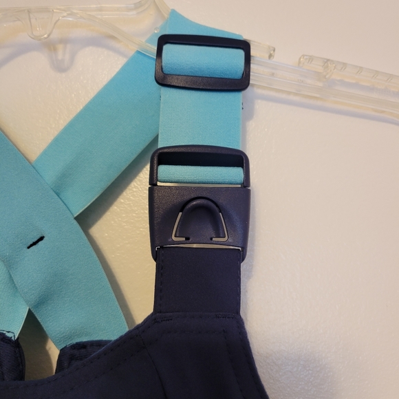 🎯nwt all in motion navy blue snow pants/bib overalls - Picture 7 of 7